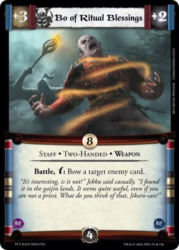 Bo of Ritual Blessings Ungraded L5R: The Coming Storm