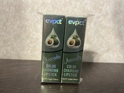 2x Evpct Avocado 10 Color Changing Lipstick 3.8g Ea EXP 05/2026 NEW