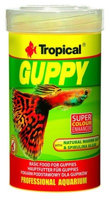 Tropical Guppy 100ml Flockenfutter für Lebendgebärende