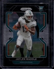 2021 Panini Chronicles #PB-10 Jaylen Waddle Prizm Black Silver