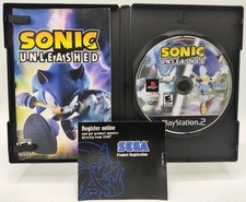 Sonic Unleashed - (Sony PlayStation 2 PS2, 2008) *CIB w/ Reg Card* VGC* Tested!