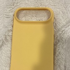 Yellow Silicone Gel Rubber Fitted Case Skin Plain Design Cell Phone Cover