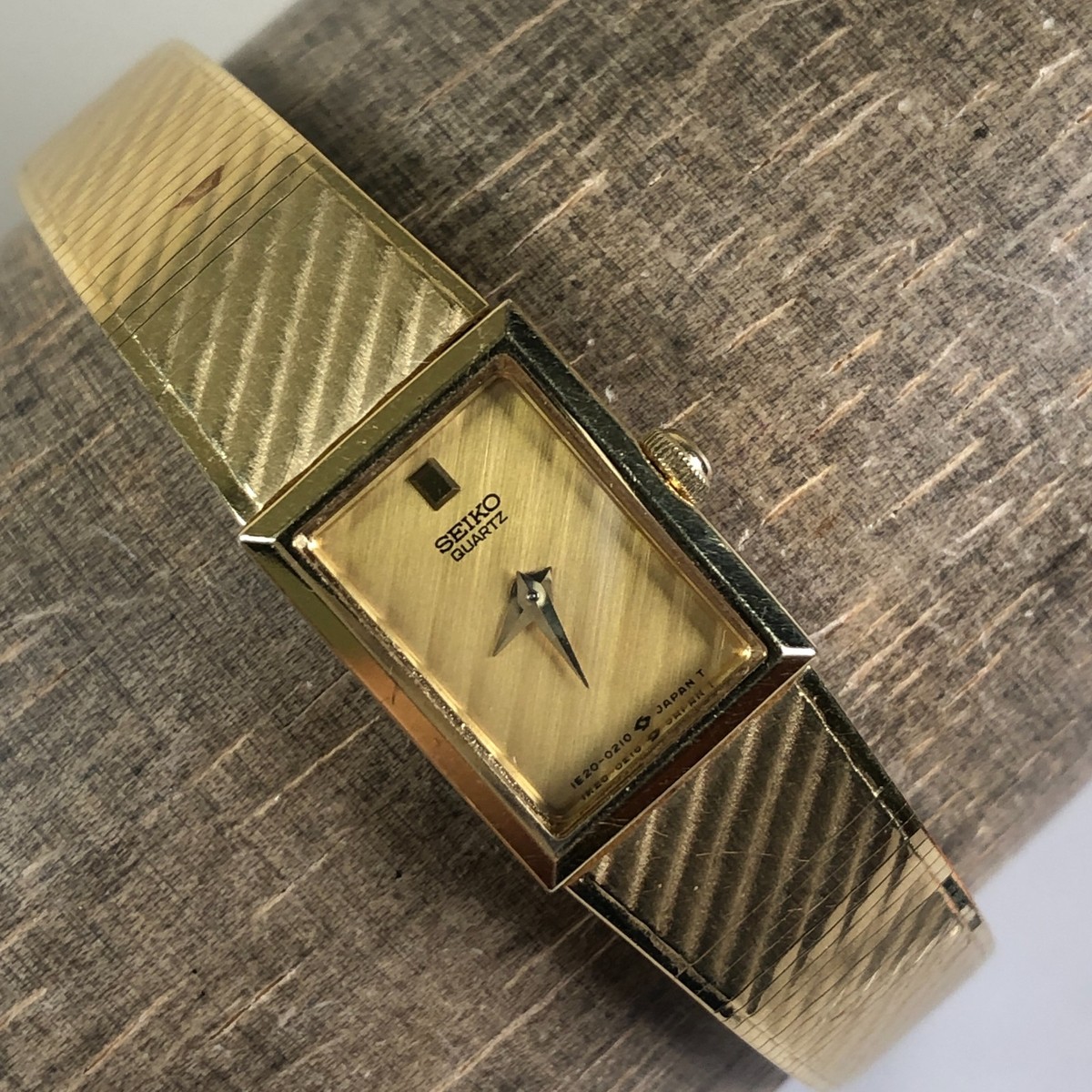 Seiko Gold-Tone Rectangular Women\'s Watch Seiko Women main image 2