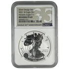 2021-W Rev PF69 Reverse Proof American Silver Eagle NGC Type 1 Designer Set NA87