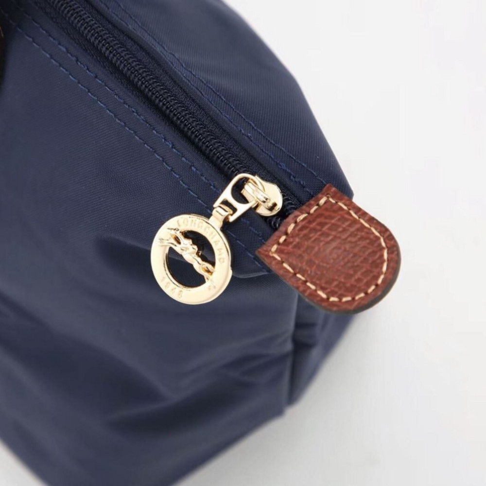 Longchamp Le Pliage Tote Shoulder Bag Recycled canvas Navy blue  L size