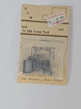 Gloor Craft 190 N Scale '53 Ford Pick-UP Truck Metal Kit 1:160 In Package 