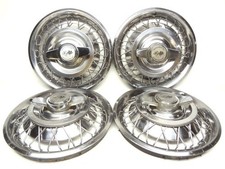 Chevrolet 1962-1964 Corvair Wire Wheel Covers 14 Set 4 Chevy Hubcaps Hub Caps Chevrolet 1962-1964 Corvair Wire Wheel Covers 14 Set 4 Chevy Hubcaps Hub Caps