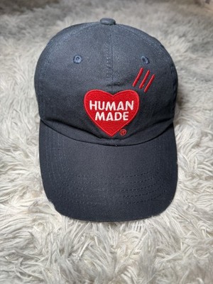 Human Made Navy Blue Embroidered Heart Logo Adjustable Baseball