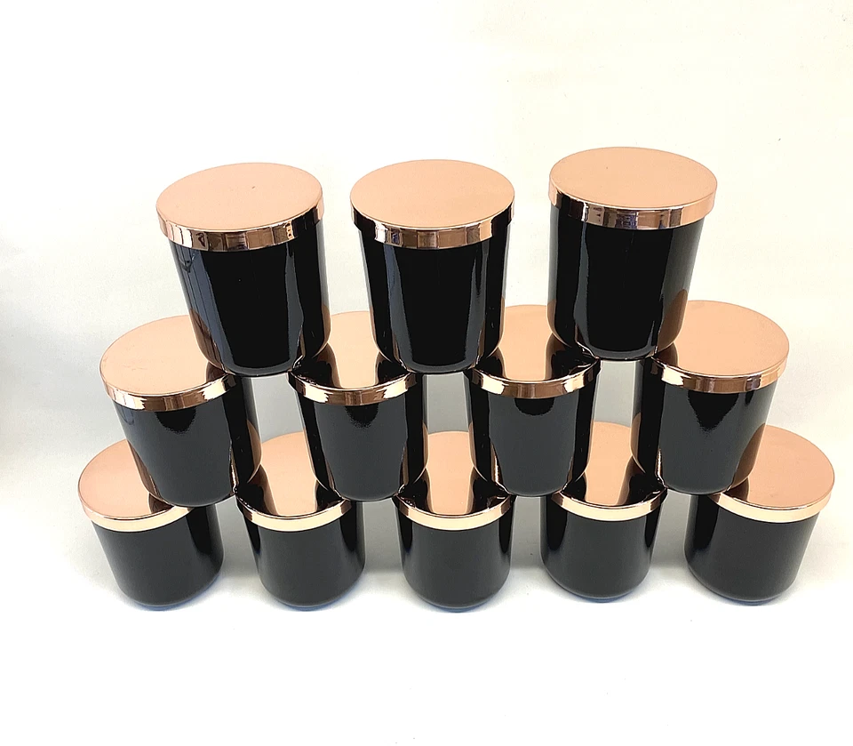 Candle containers jars with Lids and gift boxes, 12 Set of 7 OZ glass jars - Image 3 of 4