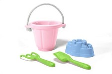 Sand Play Set, 4 Piece Pink - Green Toys