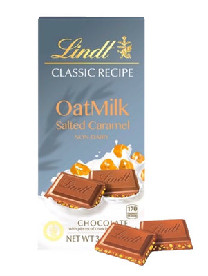 Lindt classic NON DAIRY OatMilk Salted Caramel Chocolate Bar 3.5oz Plant Based