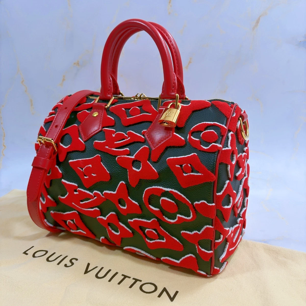 Louis Vuitton Shoulder Bag Women's Velvet Exterior Bags & Handbags