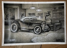 Oop Keith WEESNER  1932 Ford Roadster Hot Rod Print Custom “read Description*