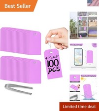 Pack of 100 Light Purple Tags - Waterproof and Tear-Resistant Labels