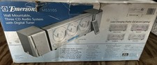 Emerson MS3105 Triple CD Player Linear 3-Disc AM/FM Wall Mount PARTIALLY WORKS