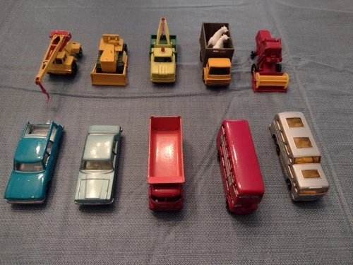 Vintage Matchbox cars From The 1960's - Lot Of 10