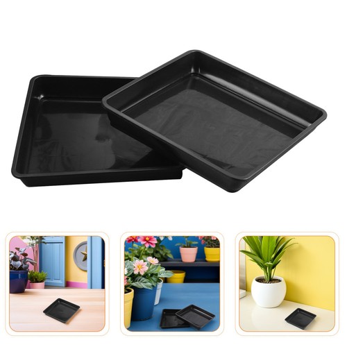  20 Pcs Deep Plastic Plant Saucer. Drip Trays Saucers for Indoors - Foto 1 di 12