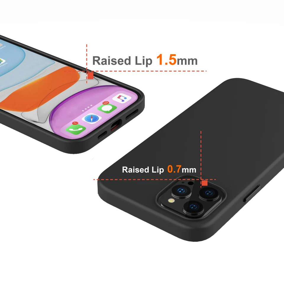 Funda híbrida de silicona líquida Luvvitt para Apple iPhone 14 Pro (6,1") Foto 3 de 4