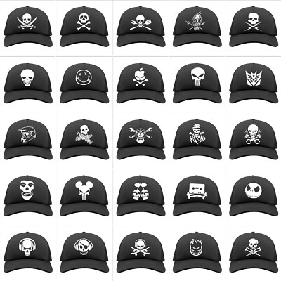 CAPPELLINO TESCHIO - CAPPELLO NERO - TRUCKER - RETE - CAPPELLINO  PERSONALIZZATO | eBay