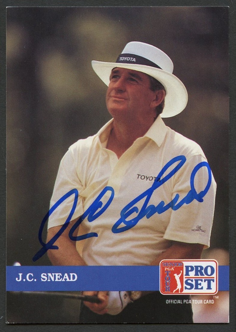 J.C. Snead #216 signed autograph auto 1992 Pro Set Golf Trading Card