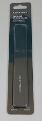 SANDING Sticks 2 Pack CRAFTOOL Tandy LEATHER 8078-00 2022 Brand-NEW Sealed
