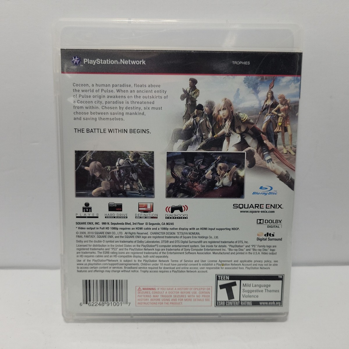 Final Fantasy XIII Playstation 3 PS3 Video Game Complete