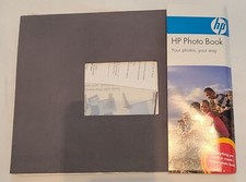 HP Hardcover Grey Photo Book With Photo Paper Hewlett-Packard Gift No Software