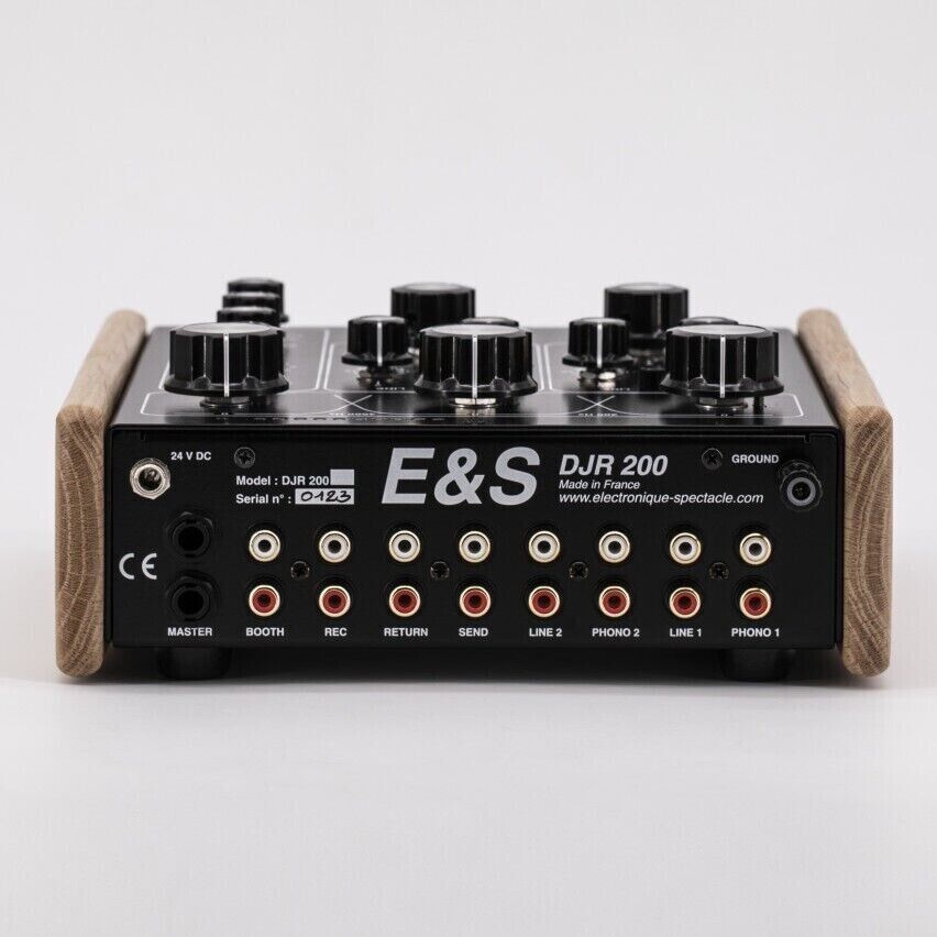 E&S DJR-200 ROTARY DJ Mixer with Side wood panel New E&S DJR-200 ROTARY DJ Mixer with Side wood panel New