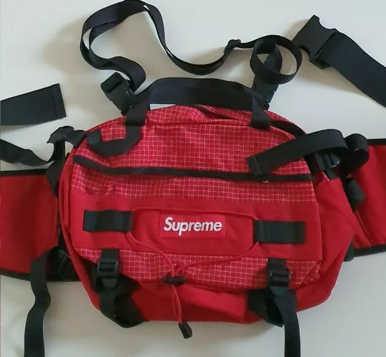 FW09 Supreme Mountain Tasche/Duffle/Taille Beutel Rot Vintage Sehr Selten 2009