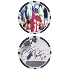 Terance Mathis New Mexico College Football Hall of Fame Chip - SIGNED