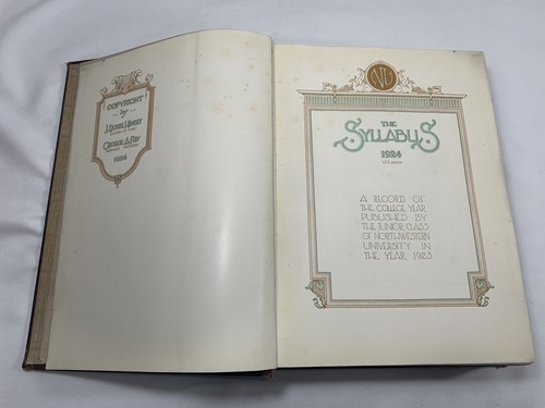 Scarce 1924 The Syllabus Northwestern University Yearbook Sports & Sororities - Picture 6 of 24