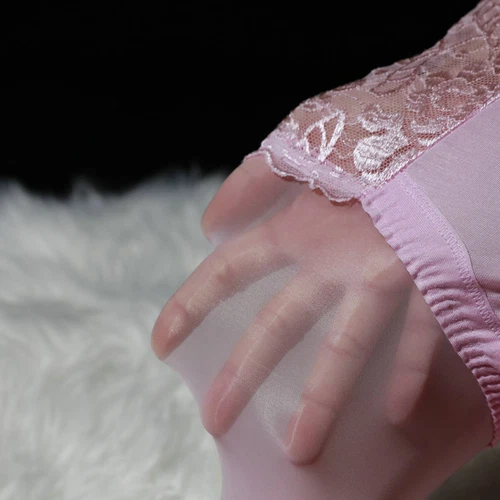 Men Sexy Oily Stockings Ultra-Thin See Transparent Seamless Pantyhose Underwear - Picture 3 of 30