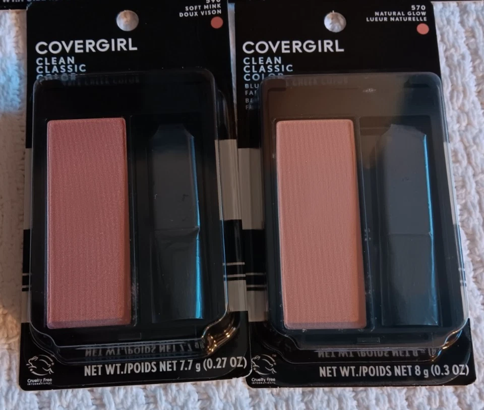 CoverGirl Clean Blush Lot #540 Rose Silk #590 Soft Mink #570 Natural Glow - Image 2 of 4