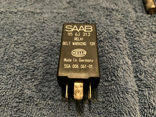 84 - 90 Classic Saab 900 Chime Style Ignition Key Seat Belt Black Warning Relay