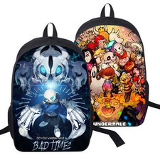Undertale Sans Papyrus Cosplay Backpack Laptop Student School Shoulder Bag Gift