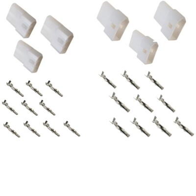 3Pin .093 Molex Connector Kit,  22-18 AWG .093'' Pins, Free Hanging  3 Sets