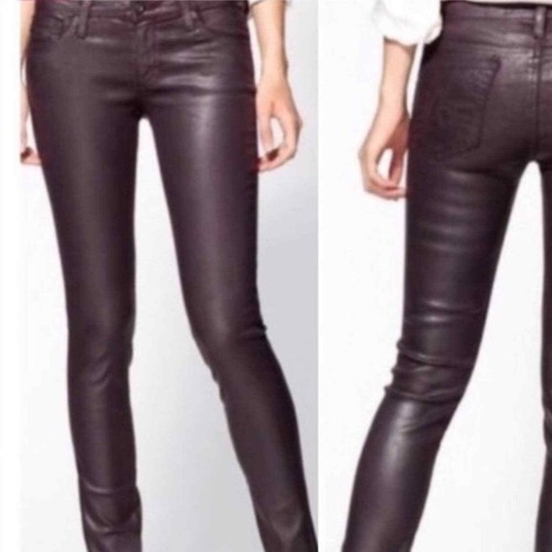 Super Skinny Wax Coated Jeans | eBay