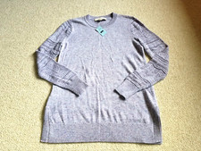 NWT Womens Sweater-ANN TAYLOR LOFT-lt purple heather wool blend tunic ls-PXS