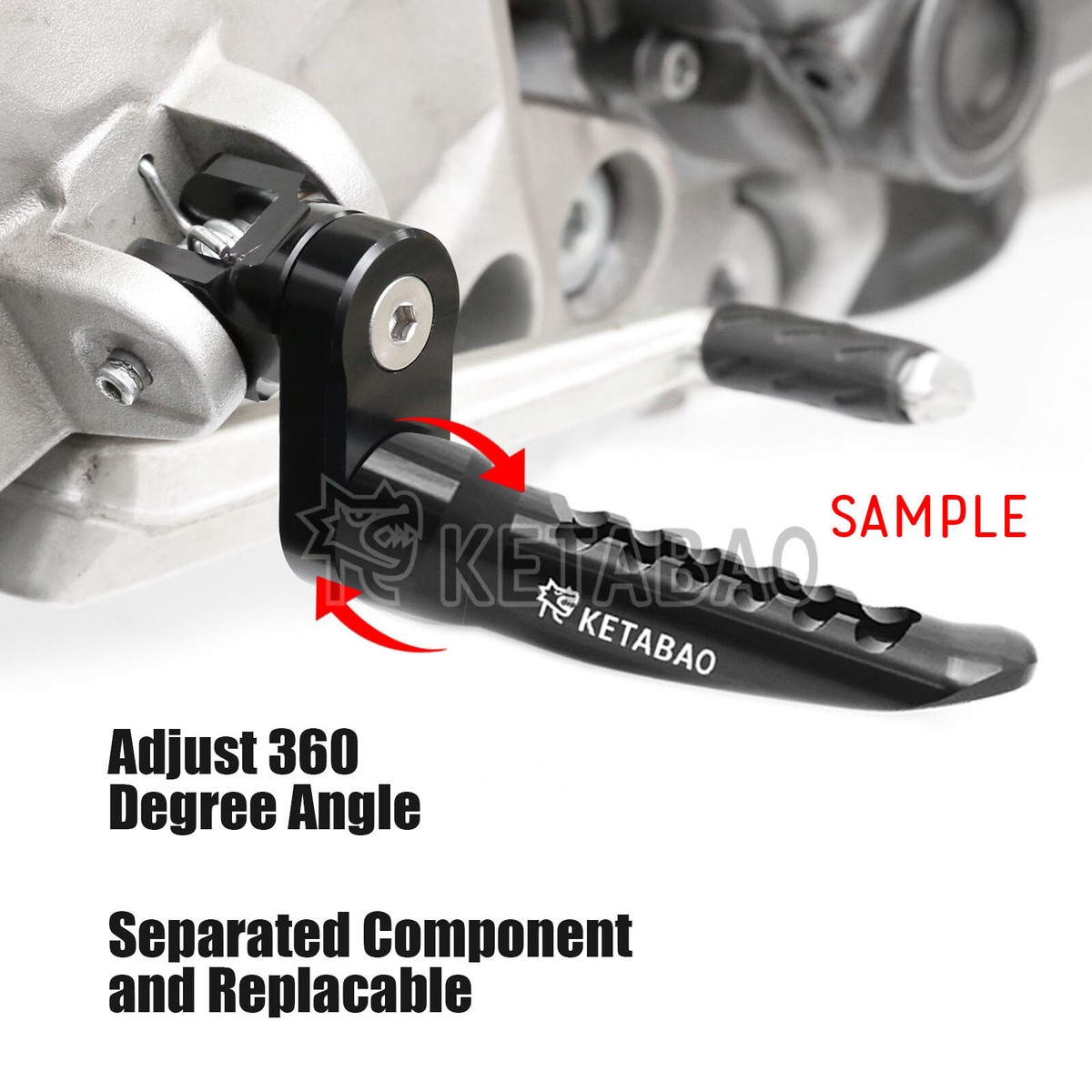 boo!ページ Red BOB 1 inch Lower Rear Foot Pegs For ZX-6R NINJA ZX-600