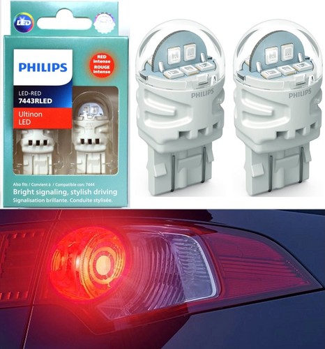 Philips Ultinon LED Light 7443 Red Two Bulbs Rear Turn Signal Replacement Lamp - 第 1/10 張圖片