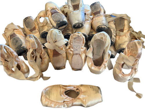 Used pointe shoes from a professional ballerina