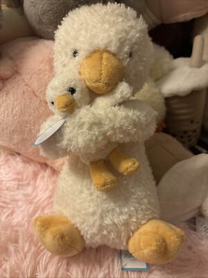 Jellycat I Am Huddles Duck Plush with Baby 12