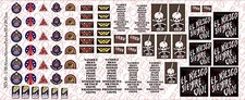 1/10 Scale Decals: Aliens Colonial Marines Patches - Waterslide Decals