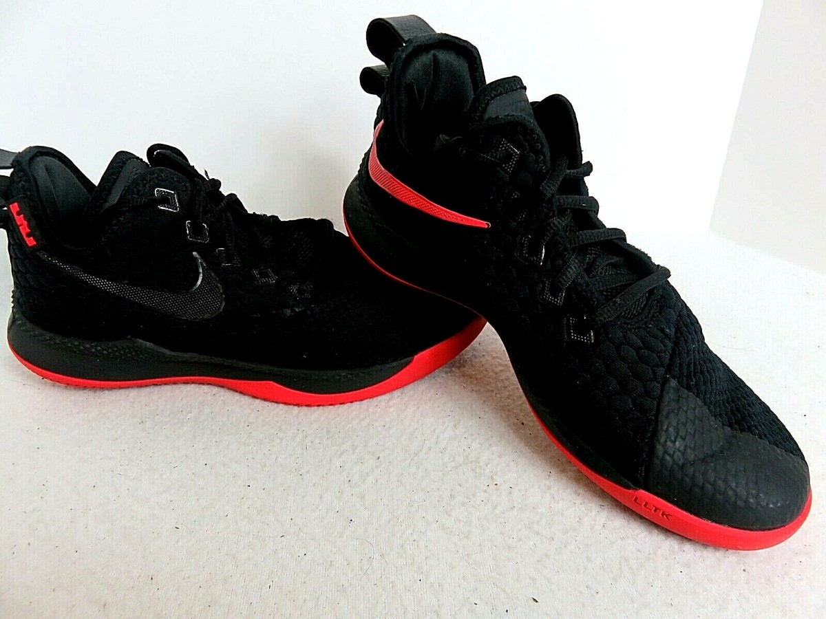 Nike Air Sneakers Mens 7.5 LeBron James Witness 3 Bred Black