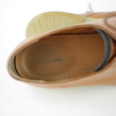 CLARKS Men\'s 11 W - Brown tan leather oxfords lace up casual comfort dress shoes CLARKS Men main image 3