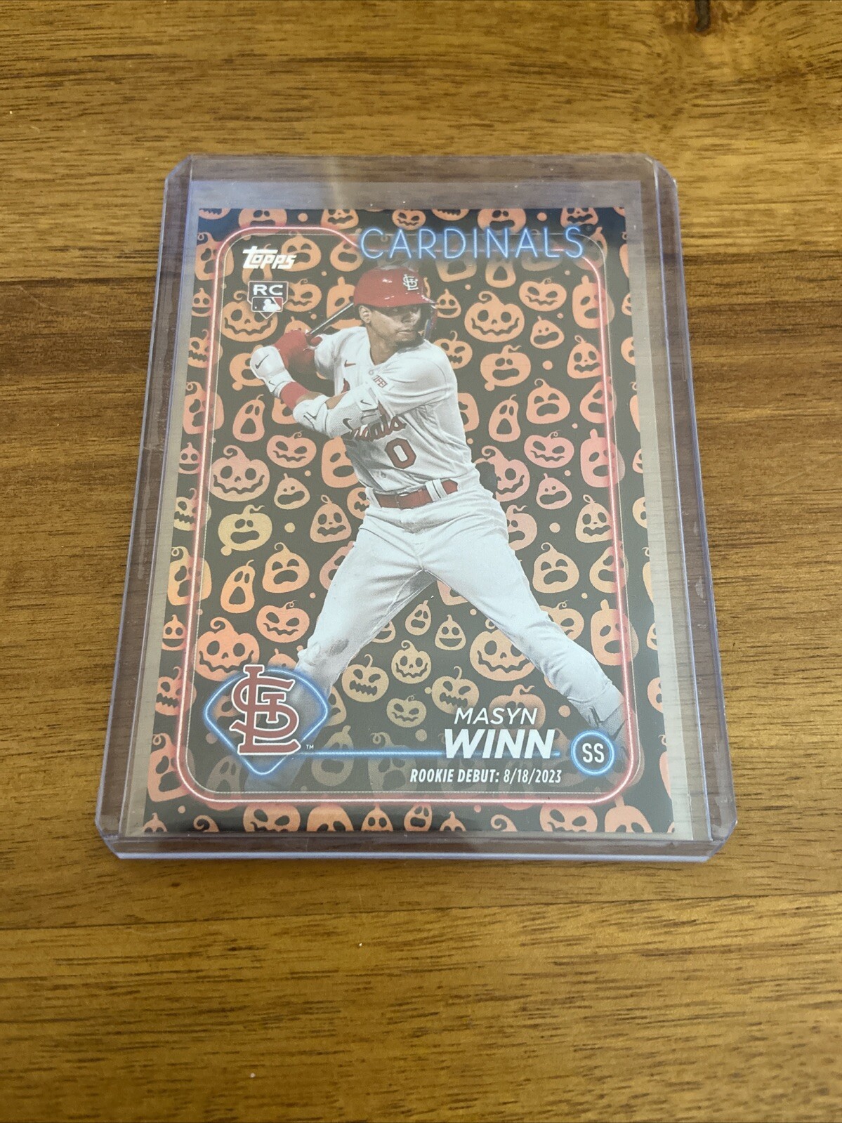 Masyn Winn 2024 Topps Update Jack O Lantern Rookie Debut Foil RC SP Cardinals ++
