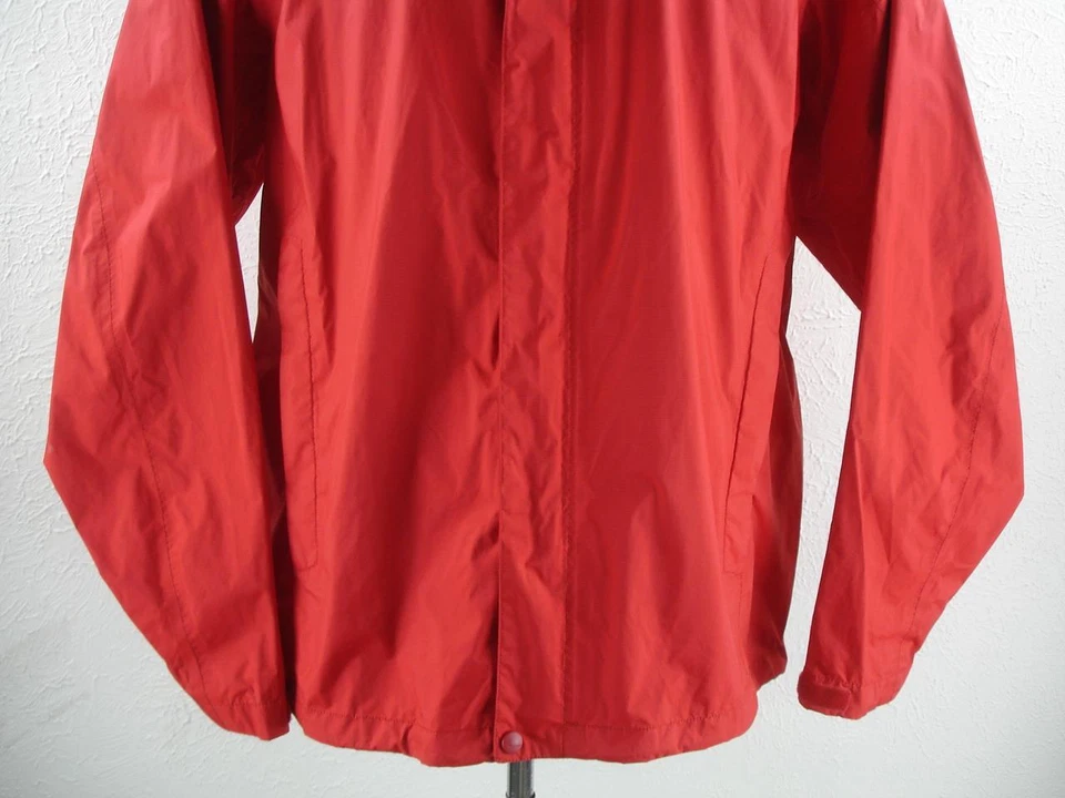 Men's XL Marmot PreCip Eco Rain Shell Jacket Hooded Parka Waterproof Shell Red - Image 4 of 4