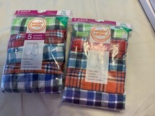 Wonder Nation Boxers Boys L 10-12 Woven Underwear 2 Packs 10 Pairs NEW E-2