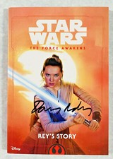 Daisy Ridley Signed Star Wars The Force Awakens Rey's Story Book PSA DNA COA