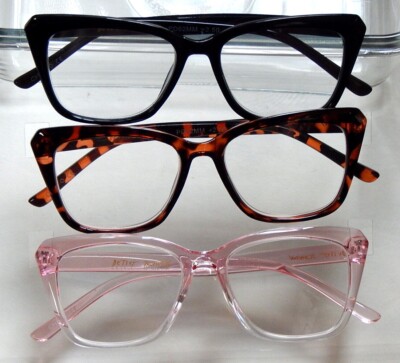 BETSEY JOHNSON 3 PACK PREMIUM READING GLASSES READERS +1.50+2.00+2.50 NEW 